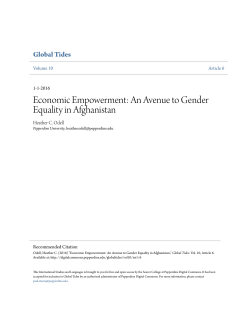 Economic Empowerment: An Avenue to Gender Equality in