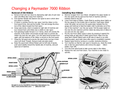 Change a Paymaster 7000 Ribbon