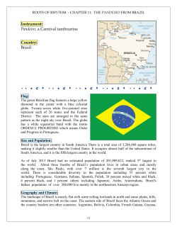 Instrument: Pandeiro, a Carnival tambourine Country: Brazil