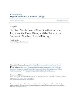 To Die a Noble Death - DigitalCommons@Macalester College