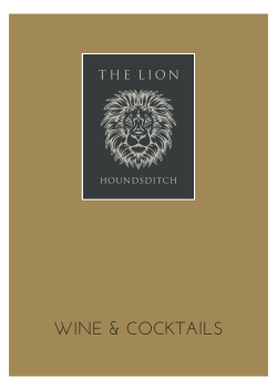 drinks list