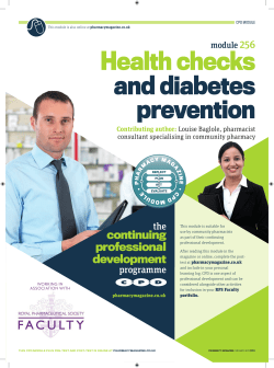 Health checks and diabetes prevention