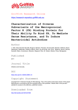 (fH) Binding Protein for Their Ability To Bind fH, To Medi