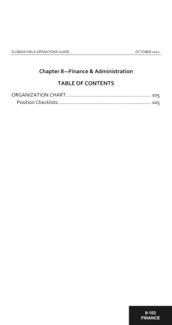 Chapter 8 - FloridaDisaster.org