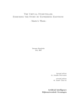 The Virtual Storyteller: Enriching the Story by Expressing Emotions