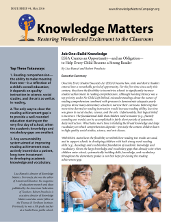 Build Knowledge - Knowledge Matters Campaign