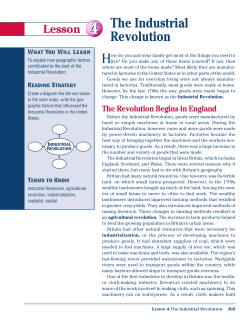 The Industrial Revolution - White Plains Public Schools