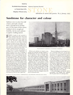 Sandstone for character and colour