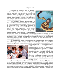 Is hypnosis real? - Valley Land Alliance