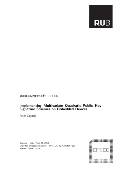 Implementing Multivariate Quadratic Public Key Signature Schemes