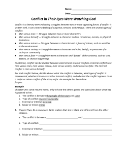 Conflict in Their Eyes Were Watching God - TJ