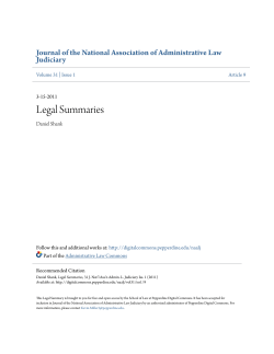 Legal Summaries - Pepperdine Digital Commons