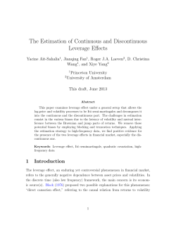 The Estimation of Continuous and Discontinuous Leverage Effects
