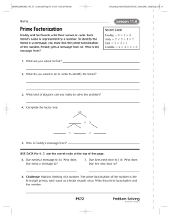 Prime Factorization