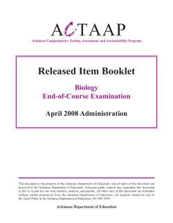 EOC Released Items 2008