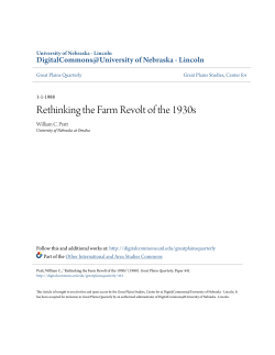 Rethinking the Farm Revolt of the 1930s