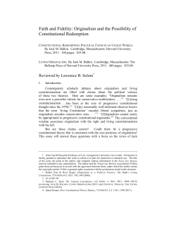 Originalism and the Possibility of Constitutional Redemption