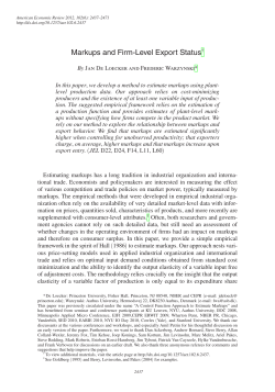 Markups and Firm-Level Export Status