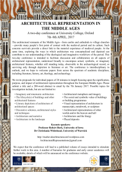 architectural representation in the middle ages