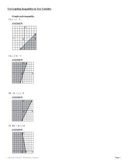 Graph each inequality. 12. y < x &minus; 3 ANSWER: 14. y