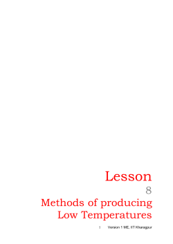 Methods of producing Low Temperatures