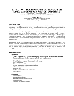 effect of freezing point depression on mixed