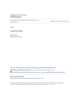 Death by Birth - PDXScholar