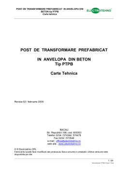 post de transformare prefabricat