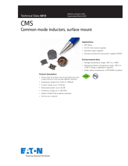 CMS1, CMS2, CMS3 - Cooper Industries