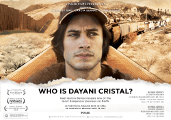 Press pack - Who is Dayani Cristal