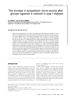 The increase in sympathetic nerve activity after