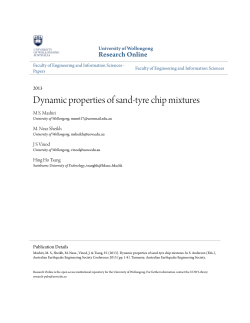 Dynamic properties of sand-tyre chip mixtures