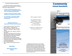 Commonly Asked Questions About Firearms in PA