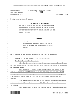 HB 1518 - Arkansas General Assembly