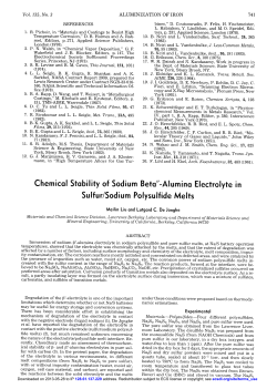 Chemical Stability of Sodium Beta"-Alumina Electrolyte