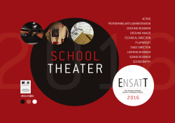 acting performing arts administration costume designer