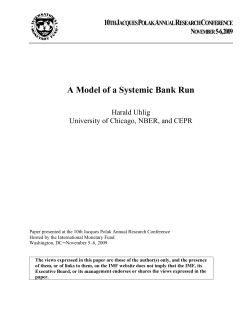 A Model of a Systemic Bank Run