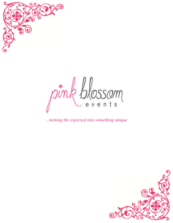 eBrochure - Pink Blossom Events