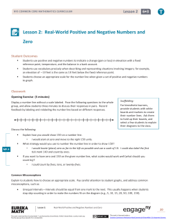 Grade 6 Mathematics Module 3, Topic A, Lesson 2