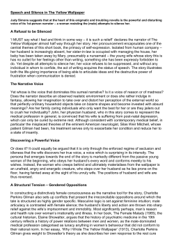 Speech and Silence in The Yellow Wallpaper A