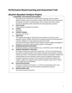 Ancient Aqueduct Analysis Project