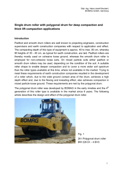 Single drum roller with polygonal drum