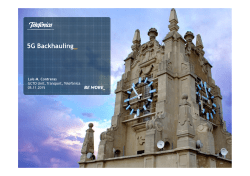 Backhauling FUSECO 2015 v0.2 - 5G