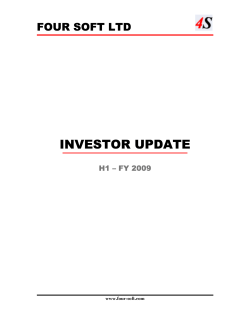 investor update