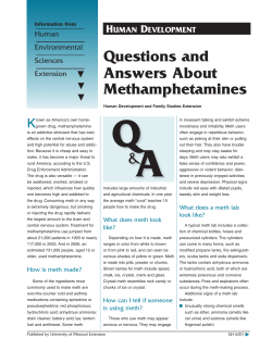Questions and Answers About Methamphetamines A