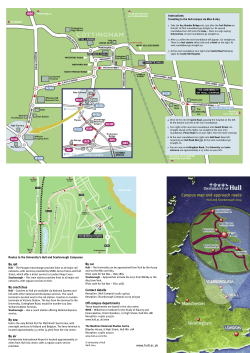 Campus map and approach roads