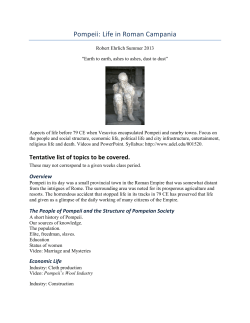 Pompeii: Life in Roman Campania