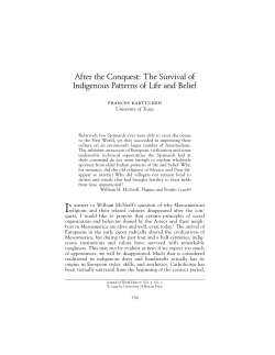 After the Conquest: The Survival of Indigenous Patterns of Life and