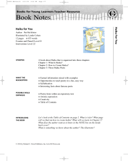 Haiku for You - Richard C. Owen Publishers