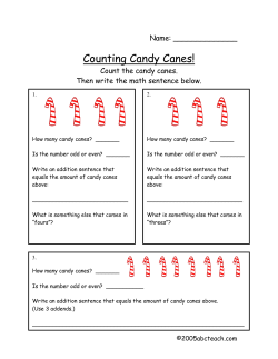 Christmas - Candy Cane Count